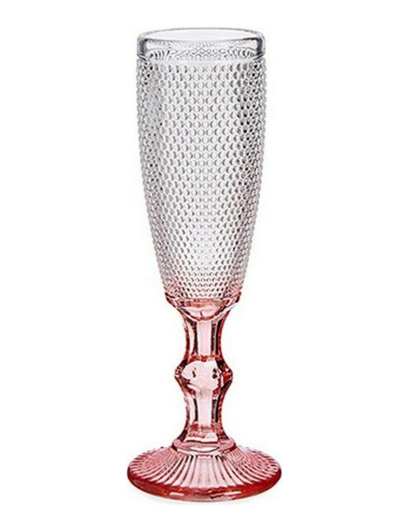 Vivalto - Copo de champanhe Cor de Rosa Transparente Vidro 6 Unidades (180 ml)