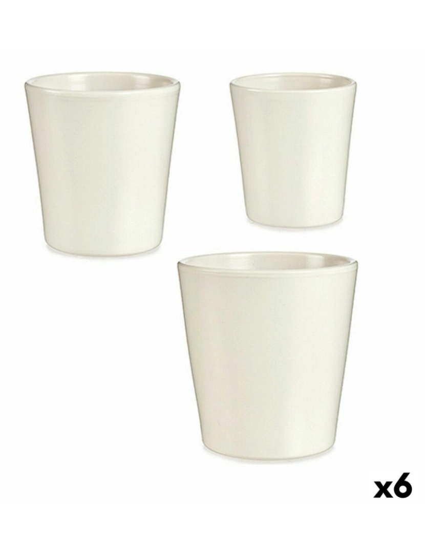 Ibergarden - Conjunto de Vasos Branco Argila (6 Unidades)