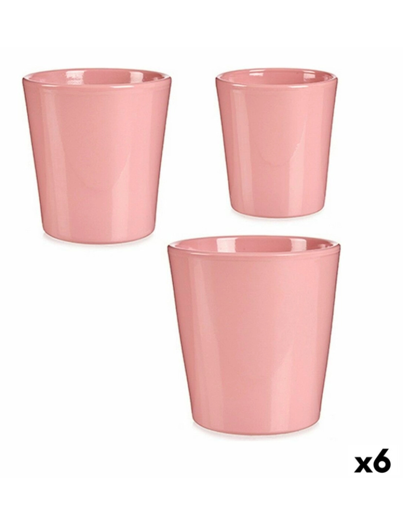 Ibergarden - Conjunto de Vasos Cor de Rosa Argila (6 Unidades)