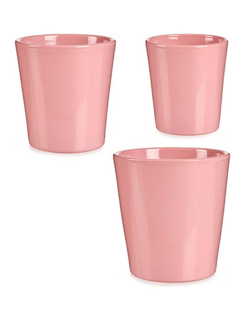 imagem de Conjunto de Vasos Cor de Rosa Argila (6 Unidades)2