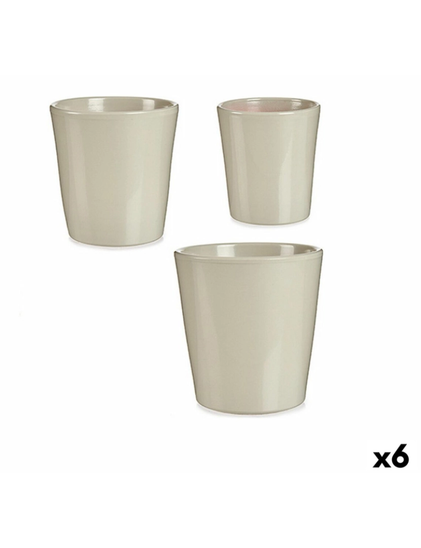 Ibergarden - Conjunto de Vasos Cinzento Argila (6 Unidades)