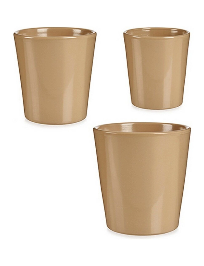 imagem de Conjunto de Vasos Bege Argila (6 Unidades)2
