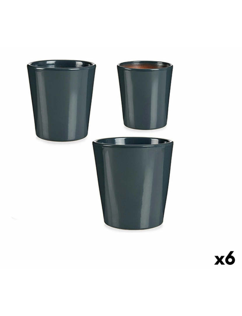 Ibergarden - Conjunto de Vasos Antracite Argila (6 Unidades)