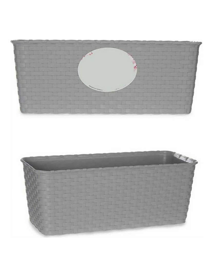 imagem de Floreira Autoirrigável Stefanplast Cinzento Plástico 13 x 11 x 29 cm (12 Unidades)3