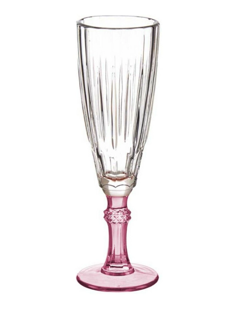 imagem de Copo de champanhe Cristal Cor de Rosa 6 Unidades (170 ml)1