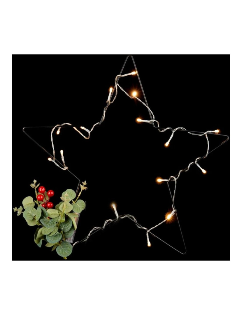 imagem de Estrela de Natal Leve LED Vermelho Preto Verde (36 Unidades)2