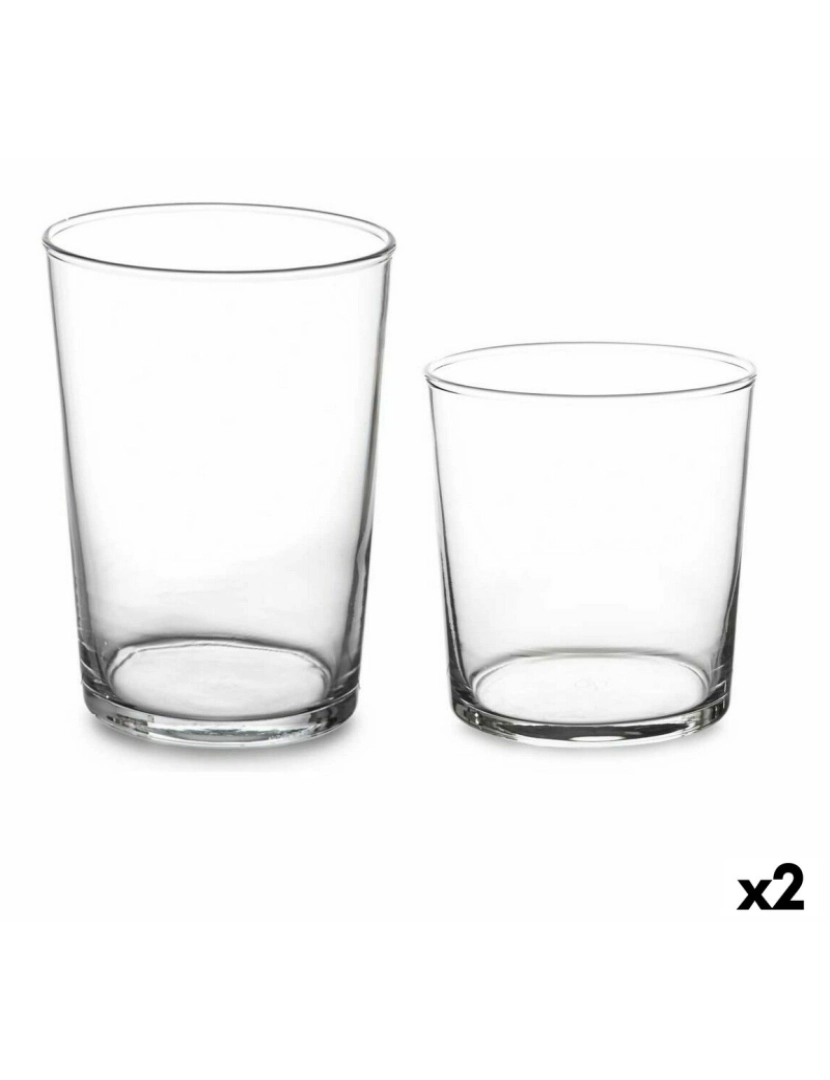 Pasabahce - Conjunto de Copos Bistro Transparente Vidro (380 ml) (2 Unidades) (510 ml)