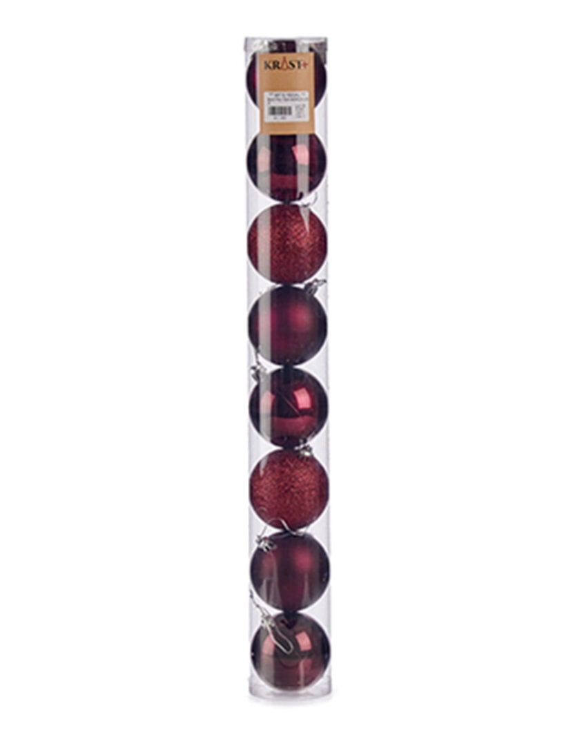 imagem de Conjunto de bolas de Natal Roxo Plástico Ø 7 cm (24 Unidades)2