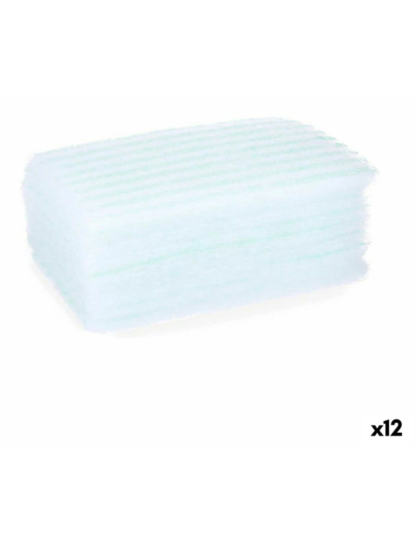 Berilo - Esponjas Sabonete Azul Branco (12 Unidades)