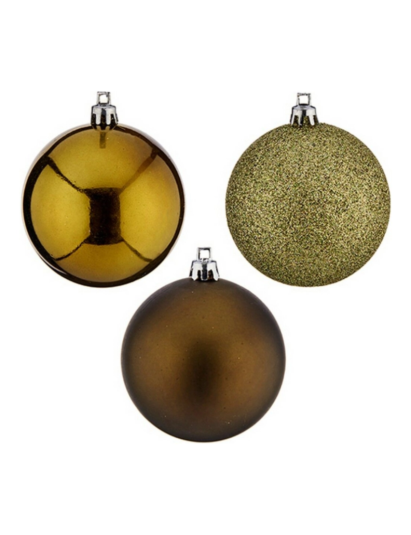 imagem de Conjunto de bolas de Natal Verde Plástico Ø 7 cm (24 Unidades)3