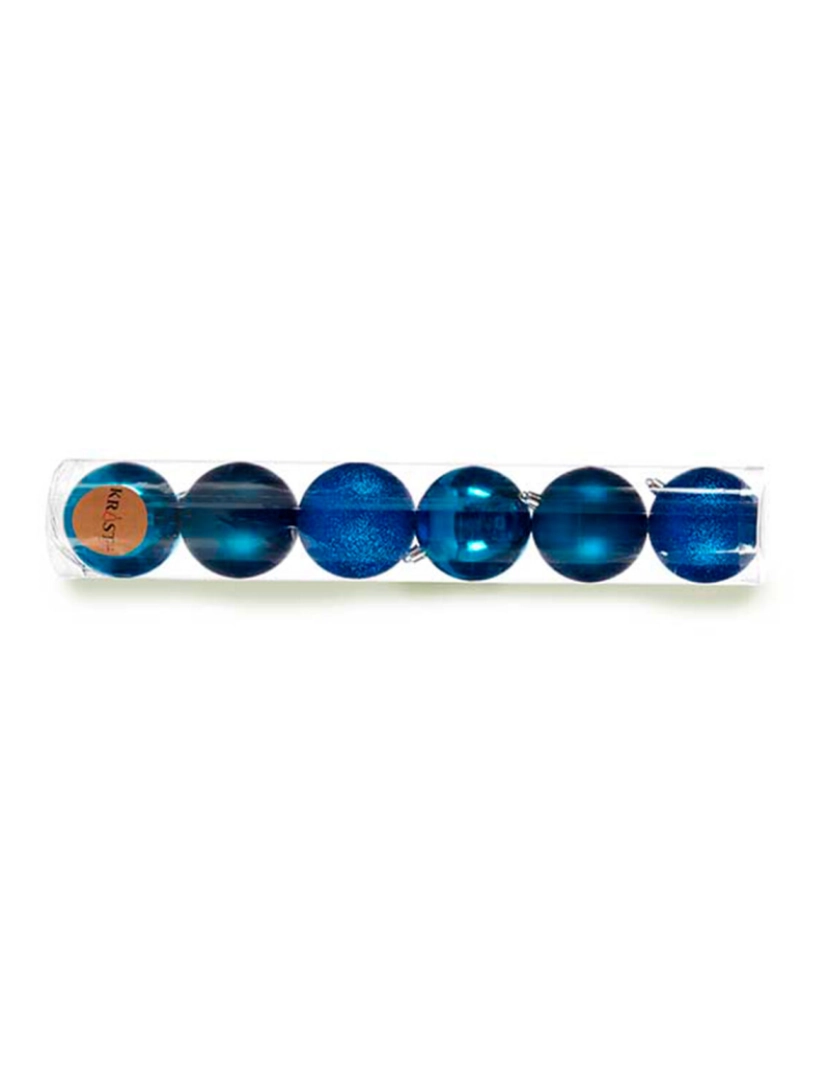 imagem de Conjunto de bolas de Natal Azul Plástico 8 x 9 x 8 cm (12 Unidades)2