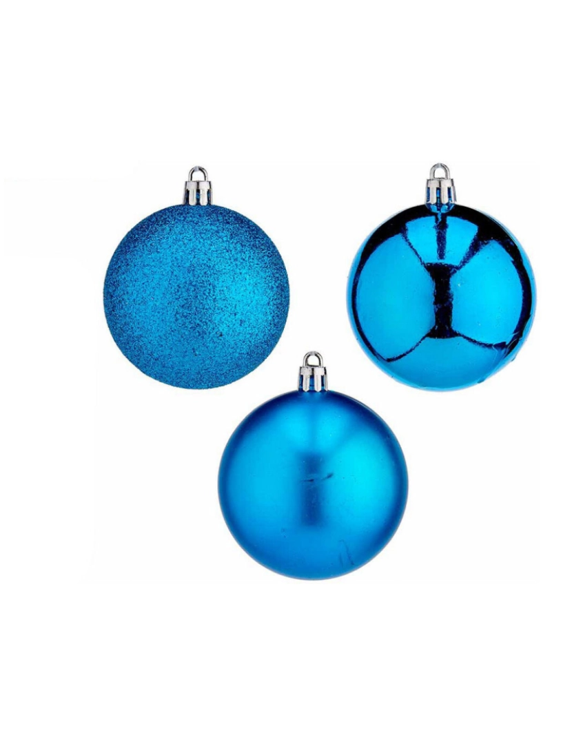 imagem de Conjunto de bolas de Natal Azul PVC (12 Unidades)3