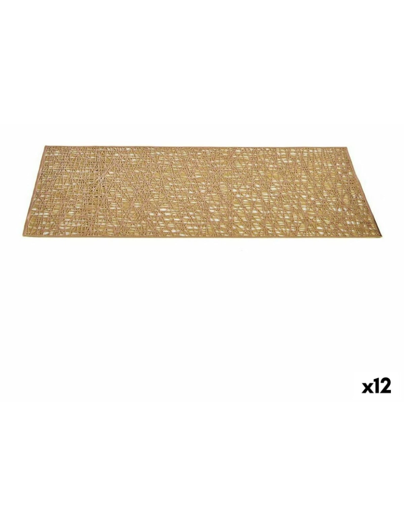 imagem de Individuais Dourado Plástico (45 x 0,01 x 30 cm) (12 Unidades)1
