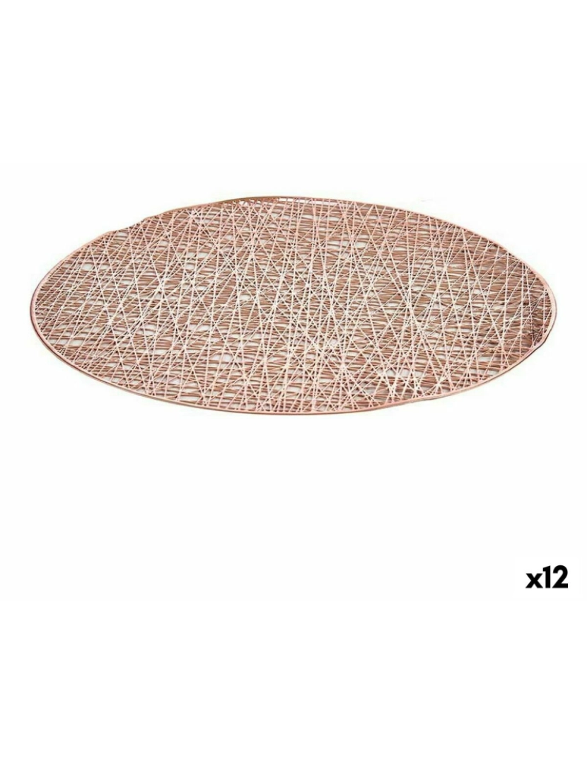 imagem de Individuais Cor de Rosa Plástico (Ø 38 cm) (12 Unidades)1