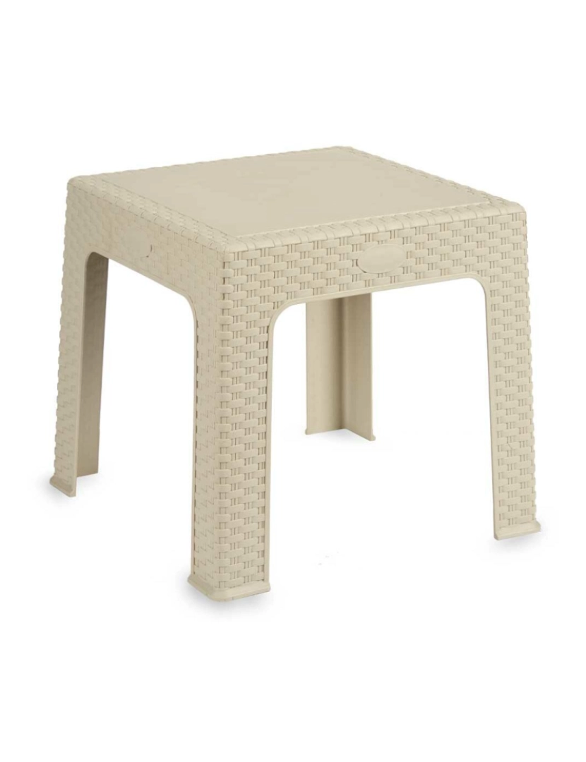 imagem de Mesa Infantil Rattan Creme Plástico 47 x 42,5 x 47 cm (4 Unidades)2