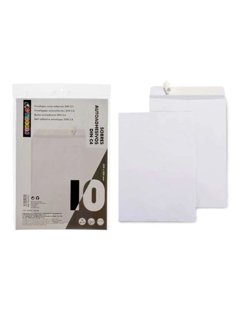 imagem de Sobrescritos 229 x 324 mm Branco Papel (48 Unidades)2