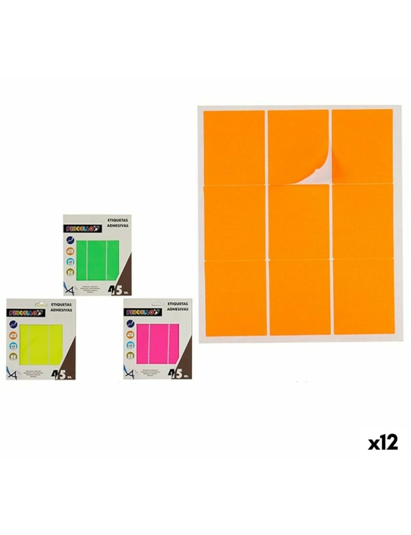 imagem de Etiquetas adesivas Retangular 43 x 52 cm (12 Unidades)1