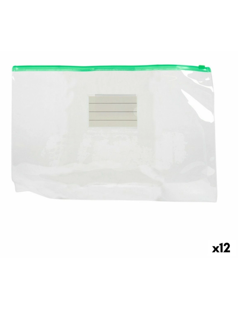 Pincello - Sobrescritos Fecho Automático Plástico A4 1 x 24 x 35,5 cm (12 Unidades)