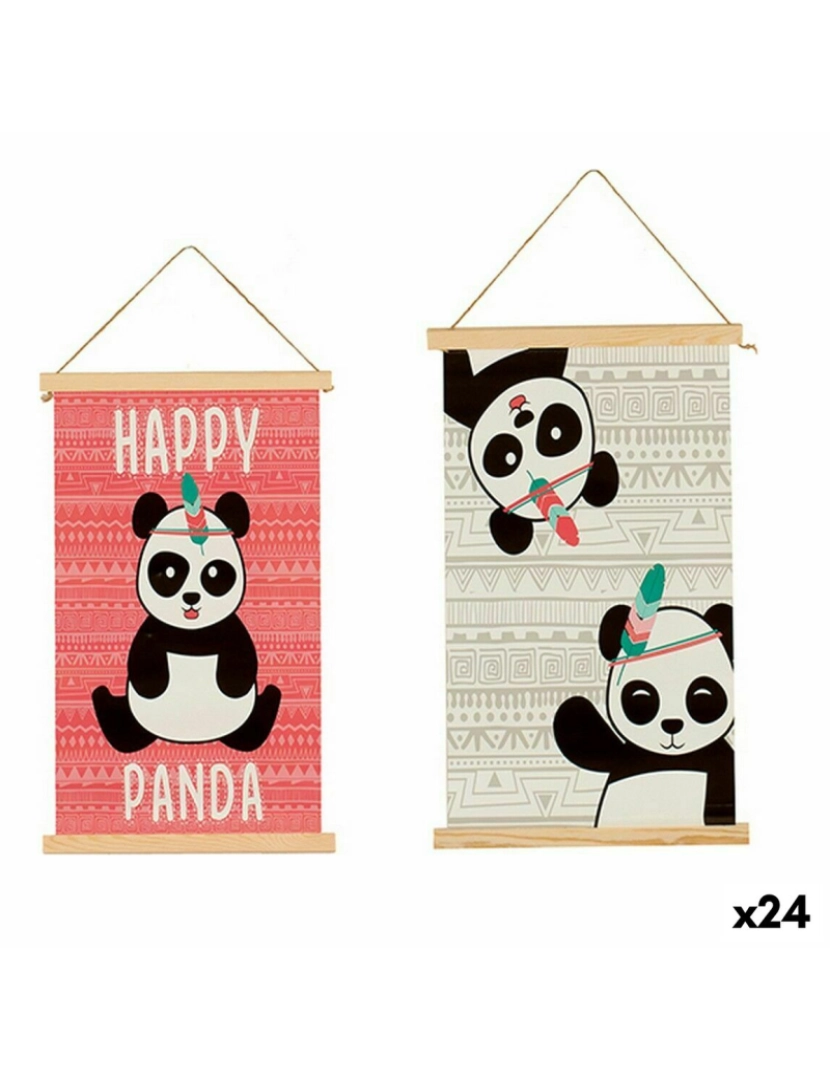 Gift Decor - Decoração de Parede Urso Panda 1 x 54 x 33 cm (24 Unidades)