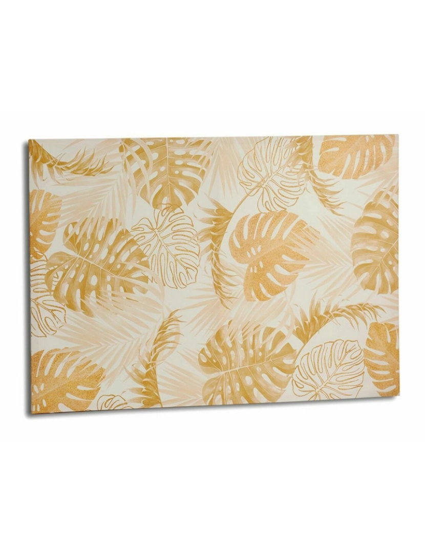 imagem de Tela Folha de planta Dourado 120 x 80 x 2,5 cm (4 Unidades)2