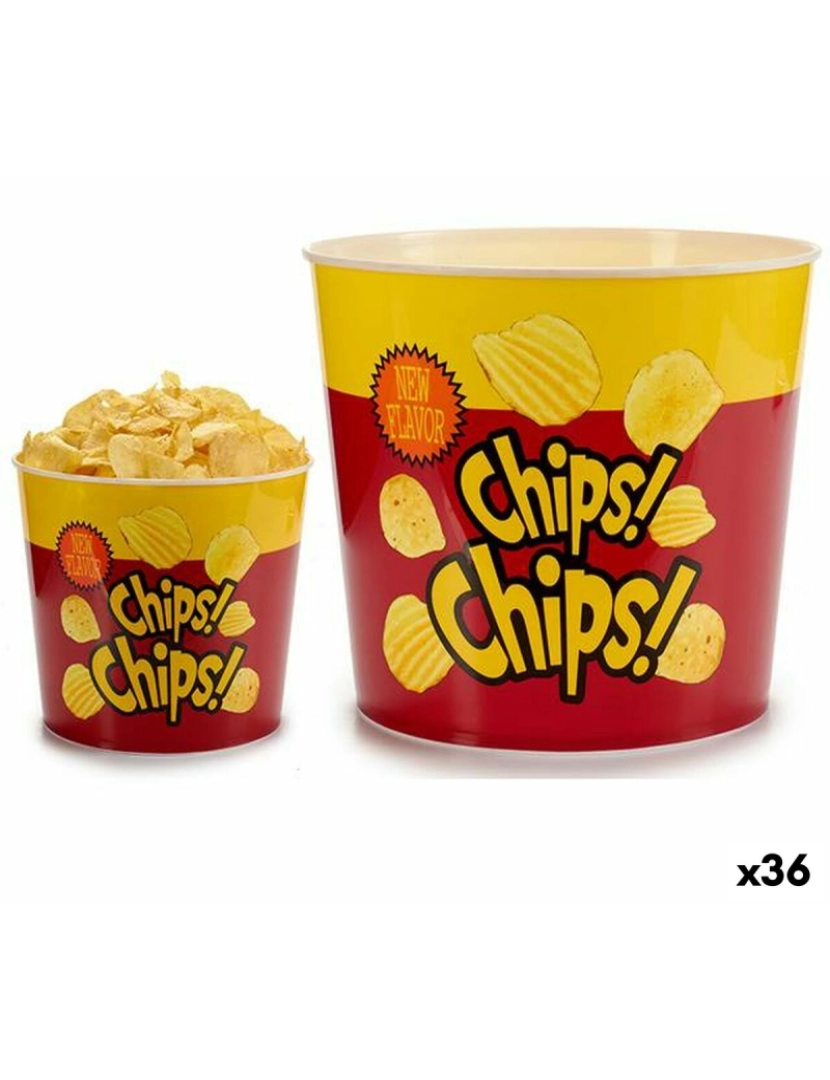 imagem de Taça para Aperitivos Batatas fritas Polipropileno 6,8 L 24,5 x 21,5 x 24,5 cm (36 Unidades)1