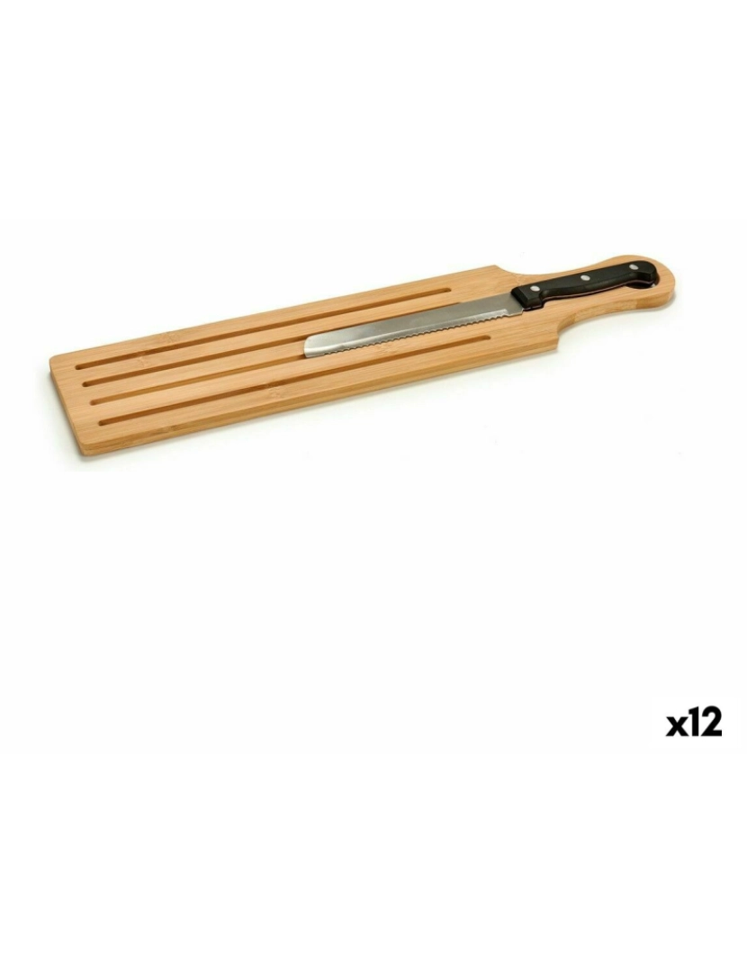 imagem de Tábua de Bambu para Cortar Pão Bambu 10,5 x 2,5 x 49,5 cm (12 Unidades)1