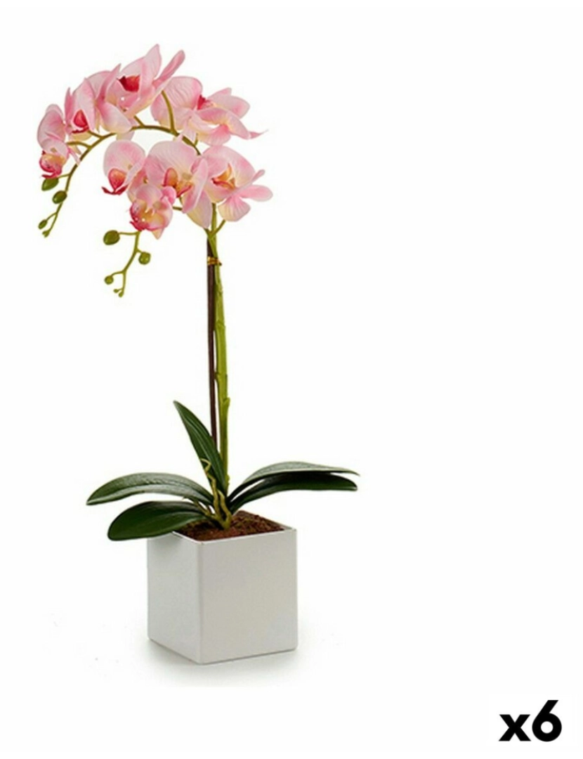 Ibergarden - Planta Decorativa Orquídea 18 x 47 x 14 cm Plástico (6 Unidades)