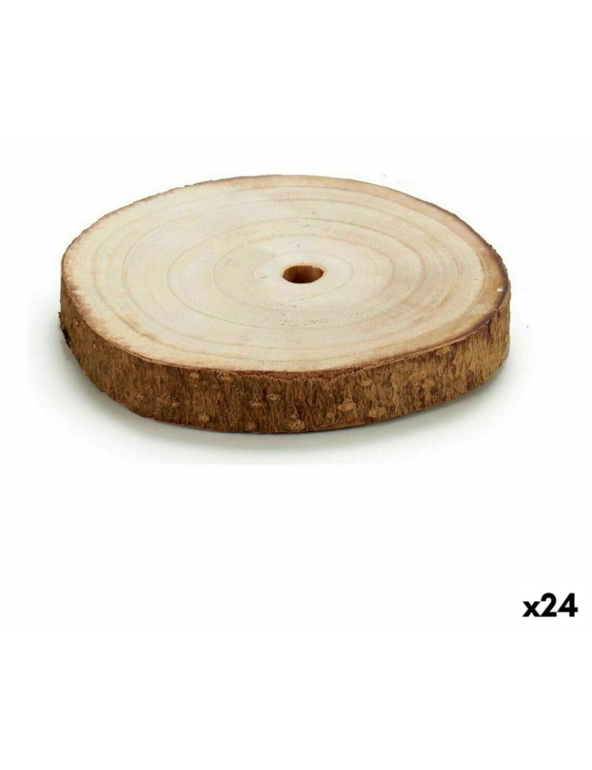 imagem de Tronco Decorativo Castanho 16 x 2 x 16 cm (24 Unidades)1