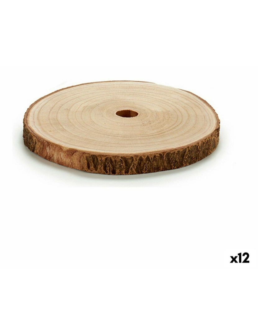 Gift Decor - Tronco Decorativo Ø 24,5 cm Castanho (12 Unidades)