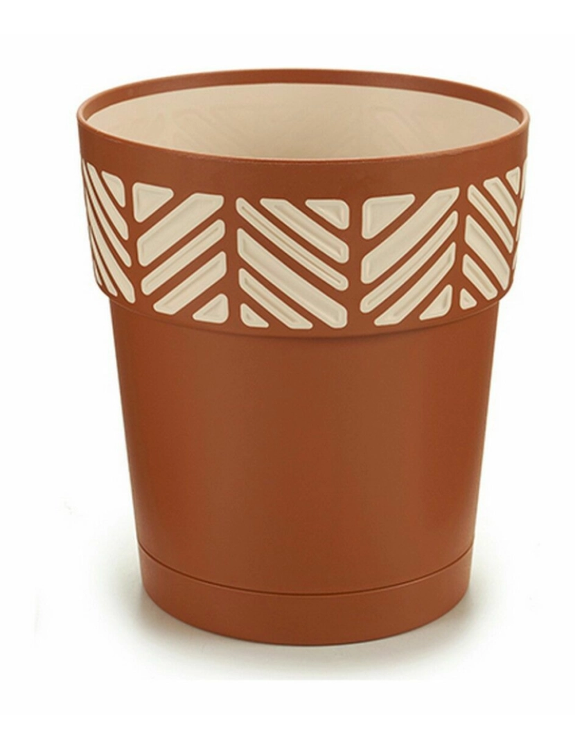 imagem de Vaso Autoirrigável Stefanplast Orfeo Terracota Plástico 15 x 15 x 15 cm (12 Unidades)2