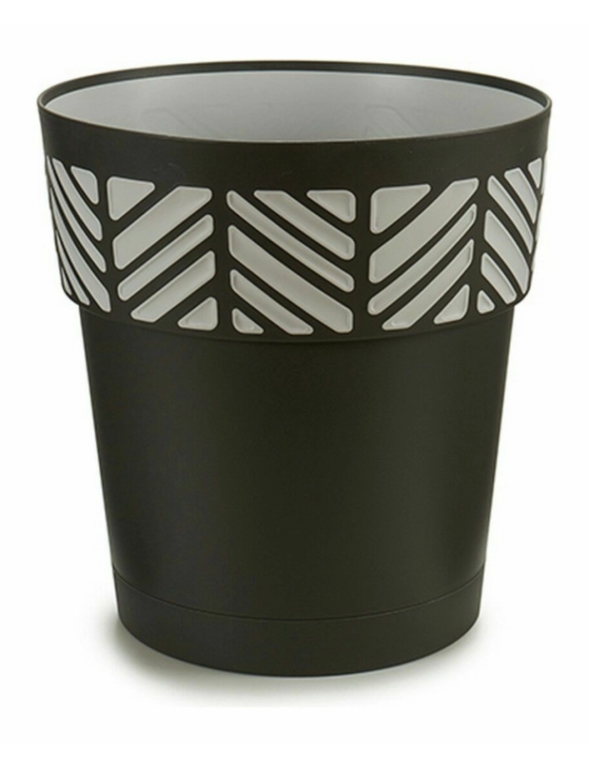 imagem de Vaso Autoirrigável Stefanplast Orfeo Antracite Plástico 29 x 29 x 29 cm (6 Unidades)2