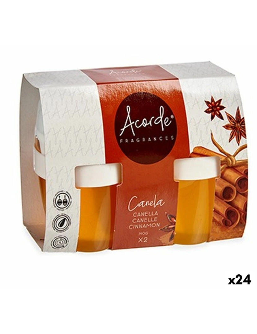 Acorde - Conjunto de Ambientadores Gel Canela (24 Unidades)