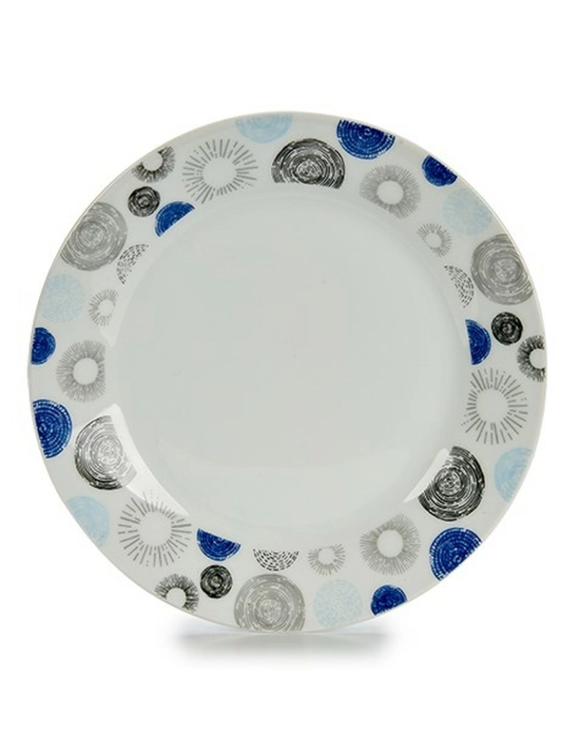 imagem de Prato de Sobremesa   Círculos Porcelana 19 x 2 x 19 cm (10 Unidades)2