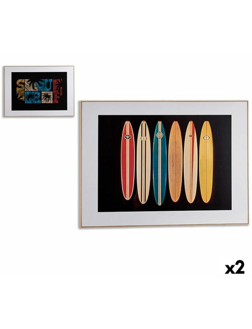 Gift Decor - Tela Surf 81,5 x 3 x 121,5 cm (2 Unidades)