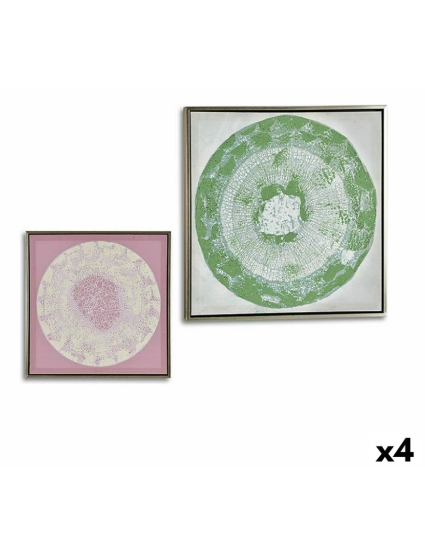 Gift Decor - Tela Abstrato 52,5 x 2,8 x 52,5 cm (4 Unidades)