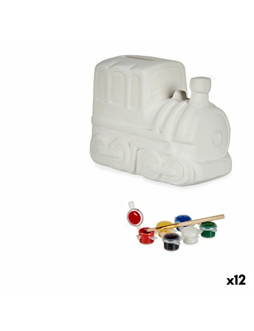 Pincello - Caixa de pintura Comboio 13,2 x 9,5 x 8,5 cm Cerâmica (12 Unidades)