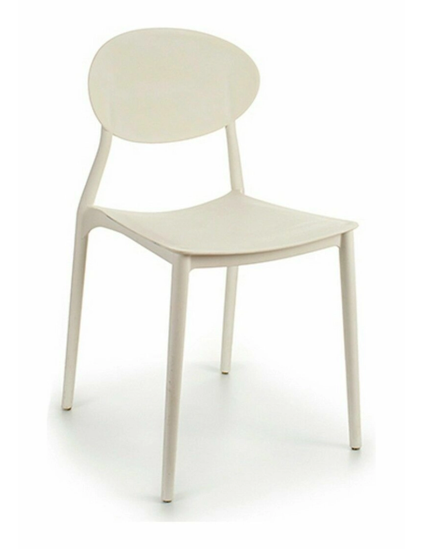 imagem de Cadeira de Sala de Jantar Branco Plástico 41 x 81 x 49 cm (4 Unidades)2