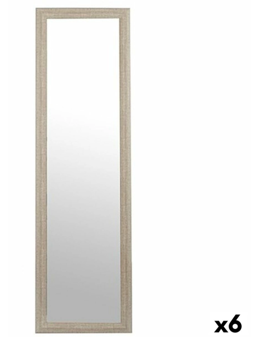 Gift Decor - Espelho Cinzento Madeira Cristal 38,3 x 3 x 135 cm (6 Unidades)