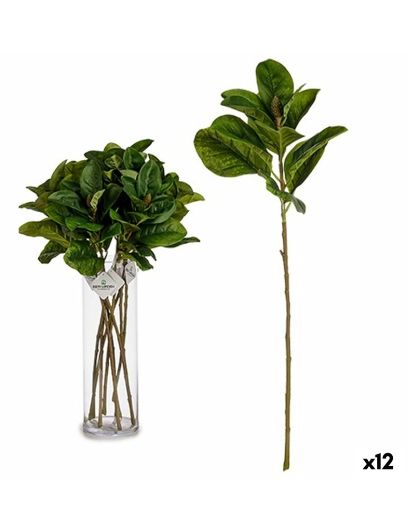Ibergarden - Rama Folhas 80 cm Verde Plástico (12 Unidades)