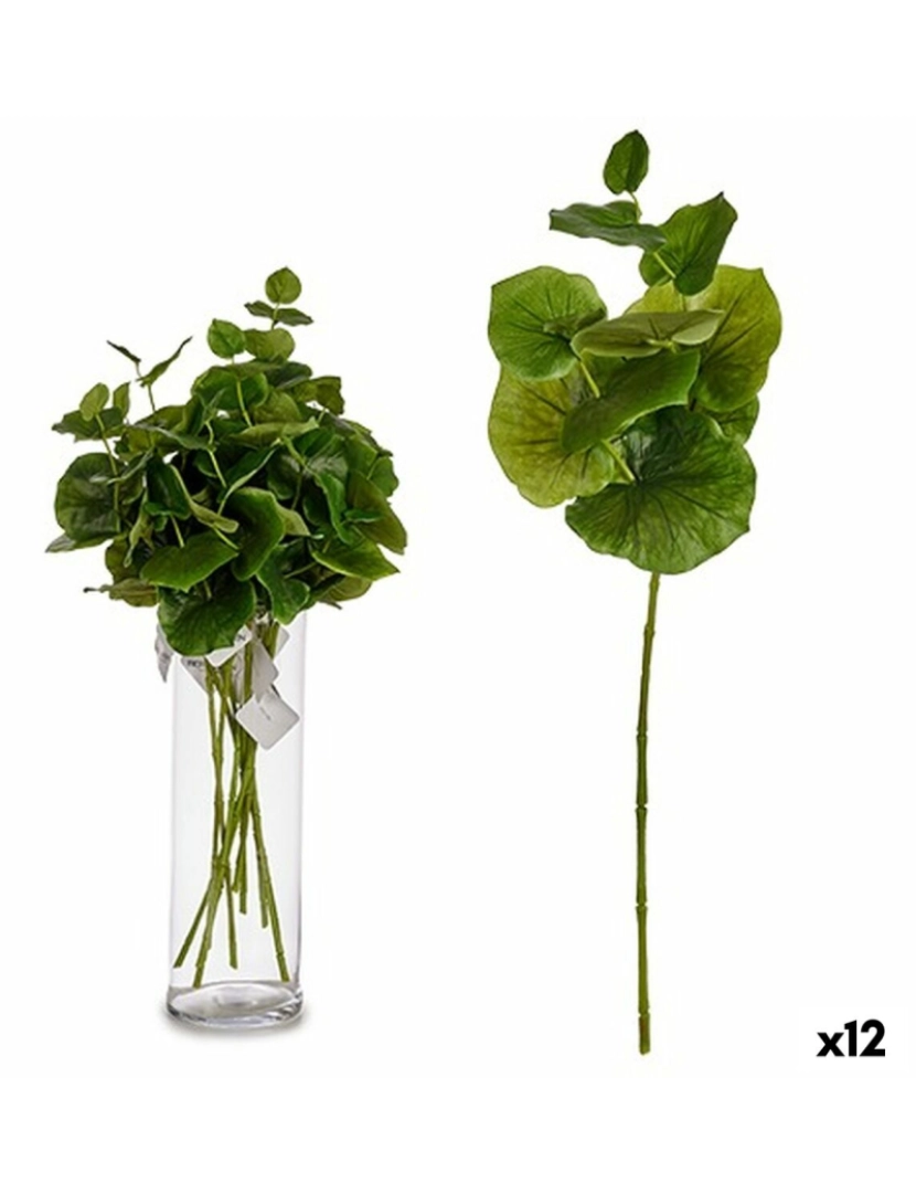 Ibergarden - Rama Folhas 75 cm Verde Plástico (12 Unidades)