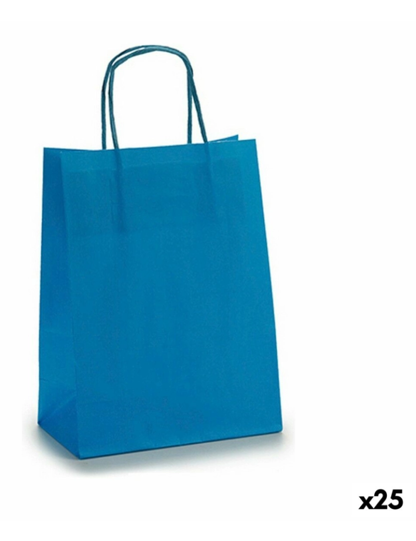 Pincello - Mala de Papel 18 x 8 x 31 cm Azul (25 Unidades)