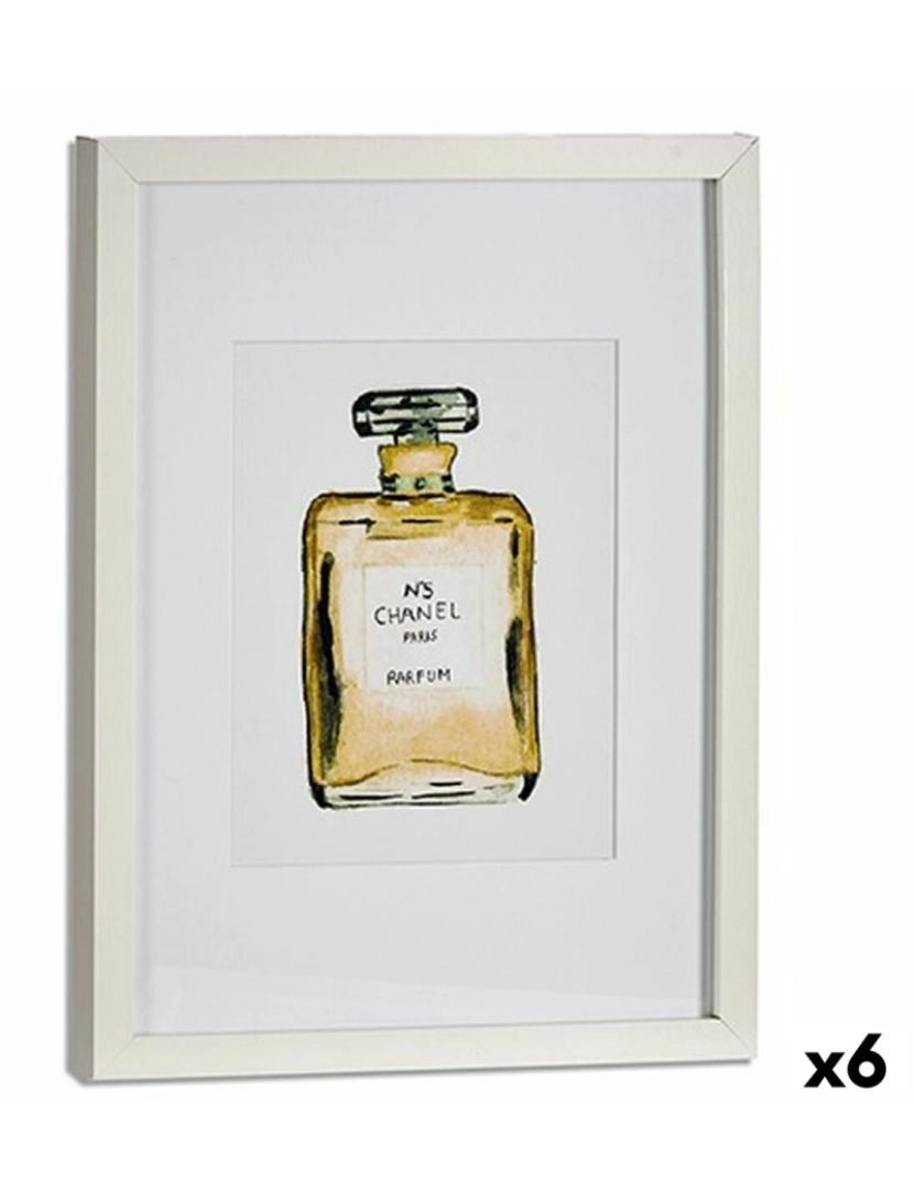 Gift Decor - Pintura CH Nº5 Perfume Vidro Aglomerado 33 x 3 x 43 cm (6 Unidades)