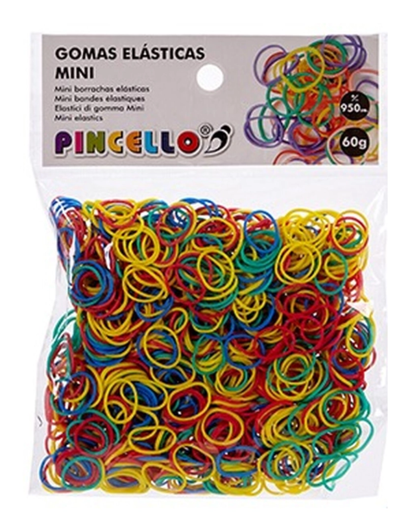 imagem de Tiras elásticas Mini Multicolor Ø 1,3 cm (12 Unidades)4