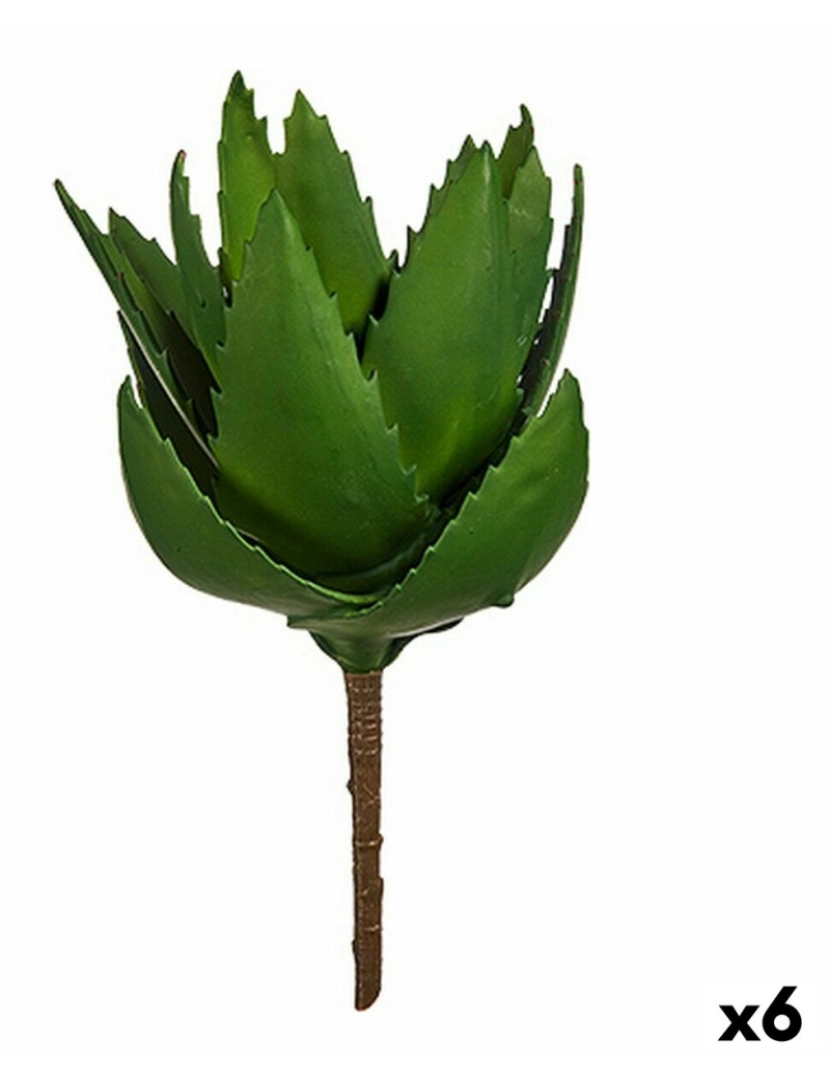 imagem de Planta Decorativa Aloé Vera 13 x 24,5 x 14 cm Verde Plástico (6 Unidades)1