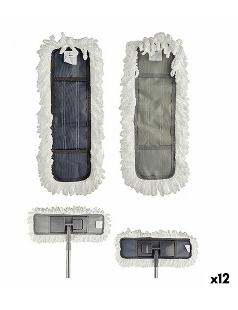Bigbuy Home - Mopas sobresselentes 13 x 1 x 43 cm (12 Unidades)