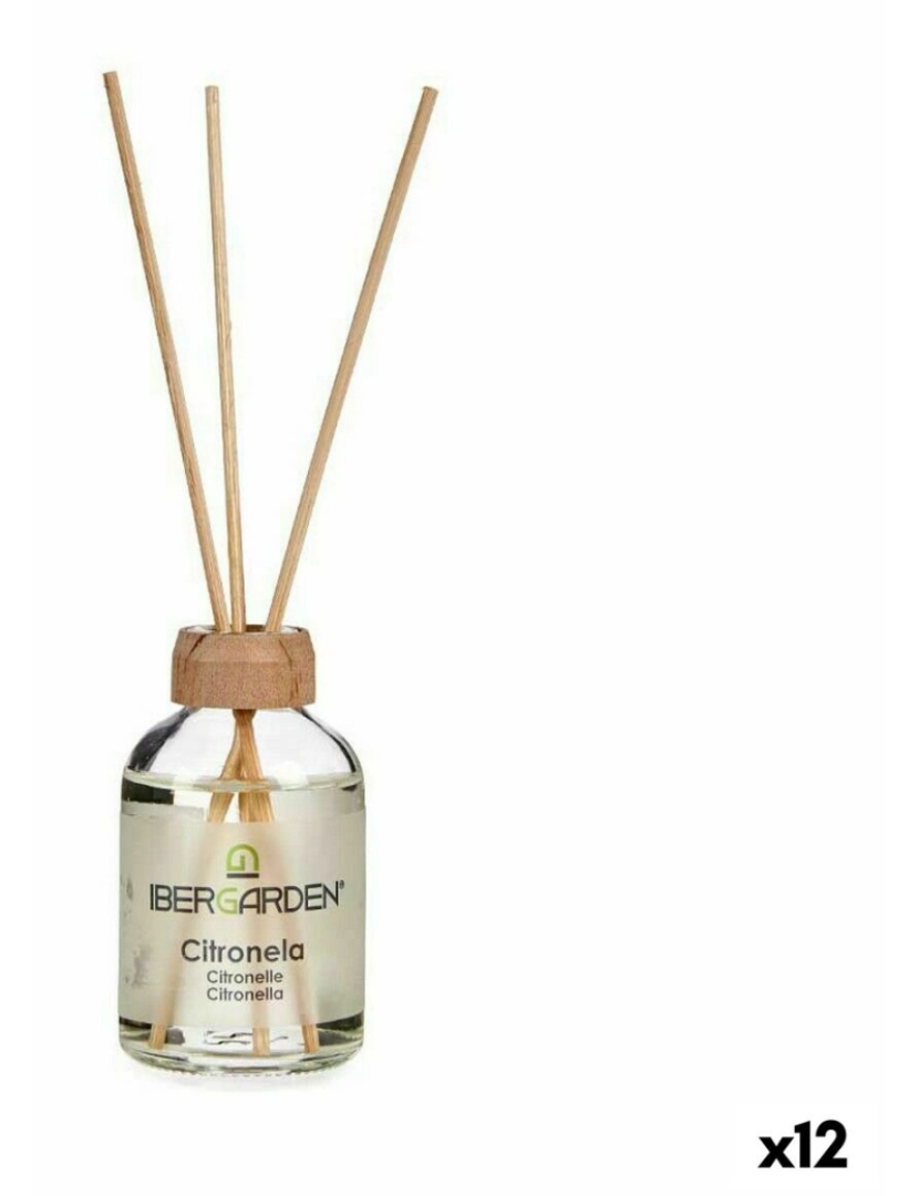Ibergarden - Varetas Perfumadas Citronela 50 ml (12 Unidades)