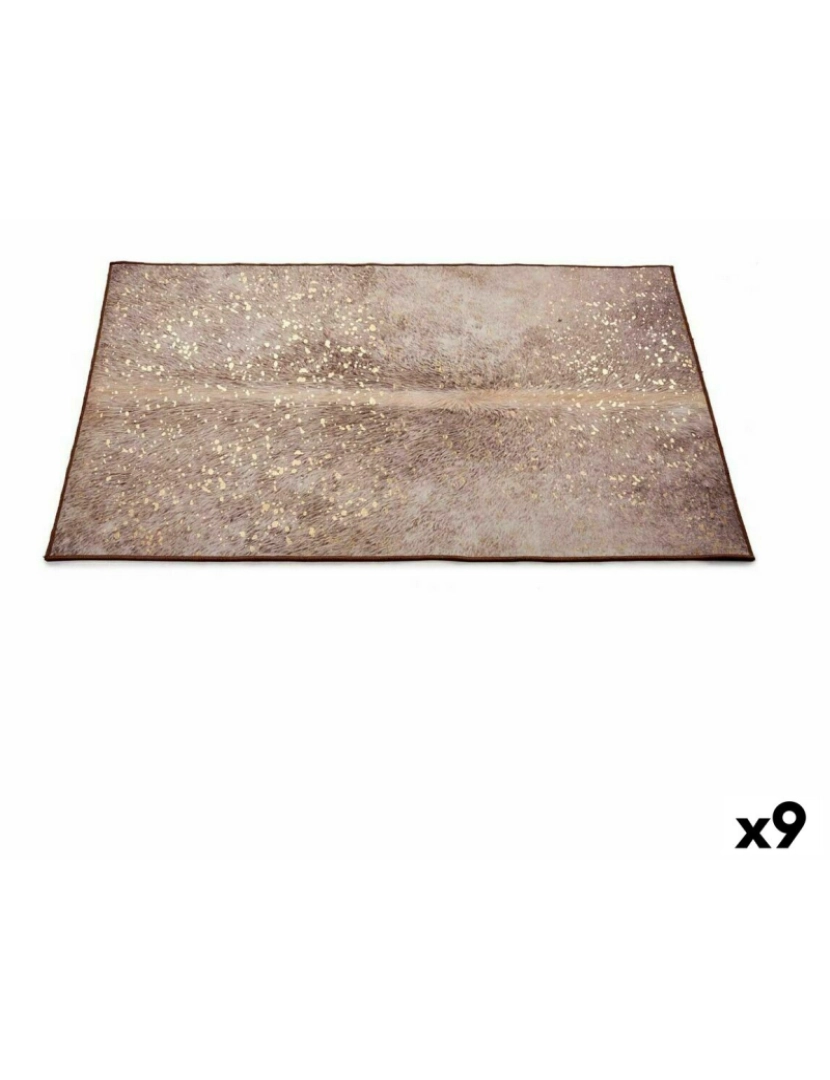 Gift Decor - Tapete Branco Castanho 190 x 133 cm (9 Unidades)