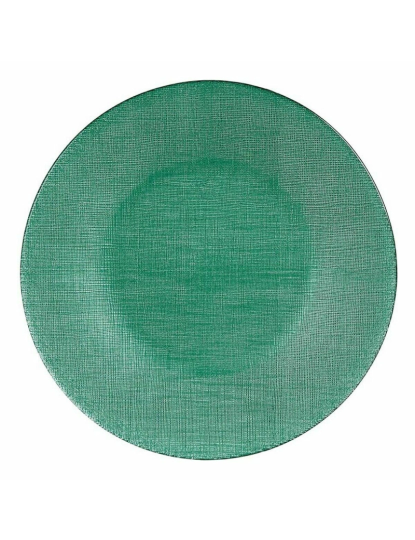 imagem de Prato de Jantar Verde Vidro 27,5 x 2 x 27,5 cm (6 Unidades)2