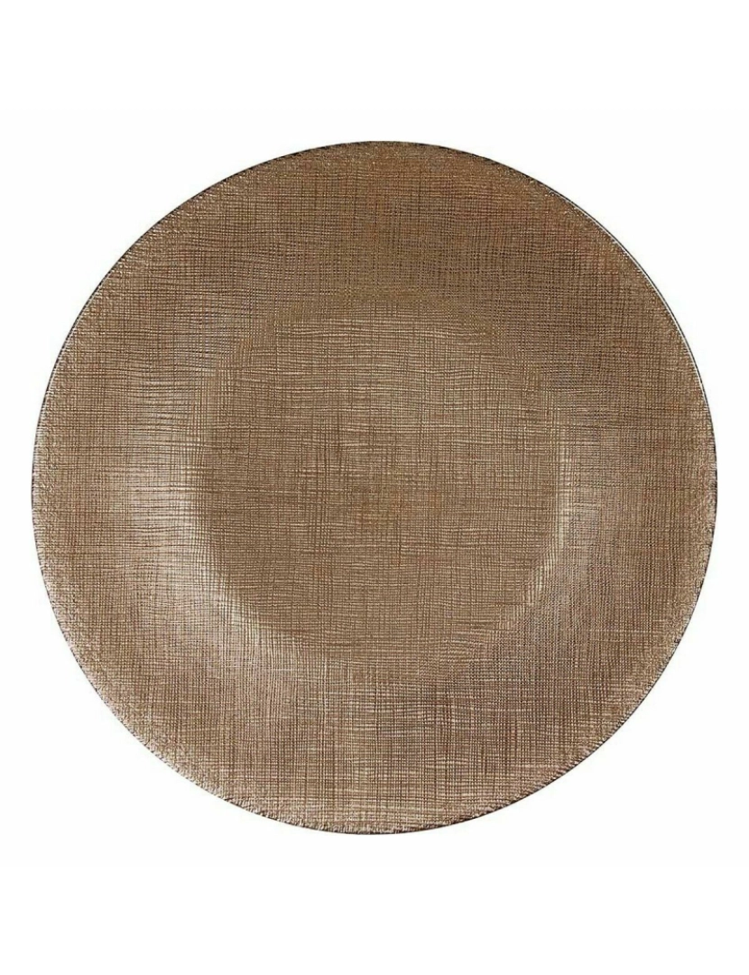 imagem de Prato de Jantar Dourado Vidro 27 x 2 x 27 cm (6 Unidades)2
