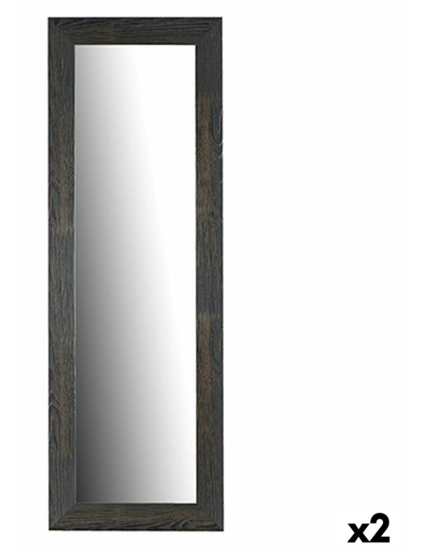 imagem de Espelho de parede Castanho Madeira Vidro 1,5 x 154,5 x 52,5 cm (2 Unidades)1